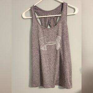 Under Armour UA Tech Logo Racerback Keyhole Tank Top Loose fit.  size Medium